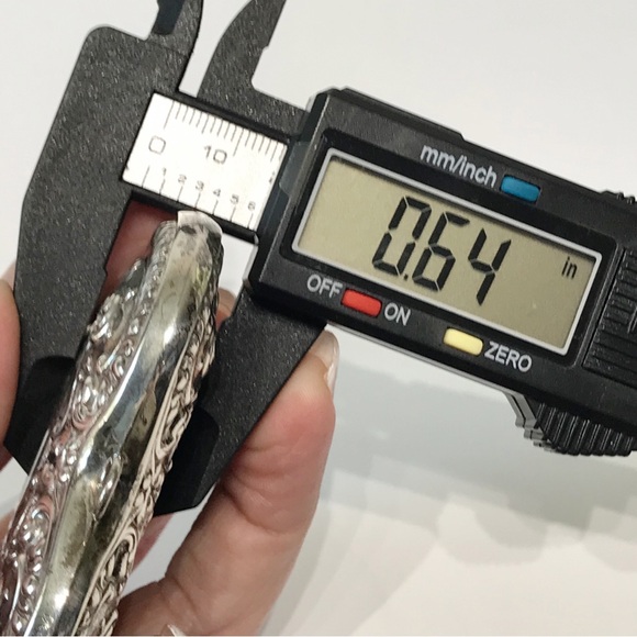 Gorham Signed Sterling Silver Vintage Ornate Victorian Heart Christmas Ornament - Picture 15 of 16